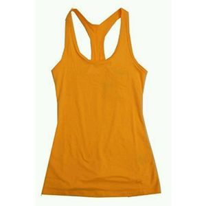 NEW Women Medium NIKE Tank Top Training Racer Back Scoop neck 698672-801 Orange